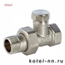 Клапан запорный 1/2&quot; прямой