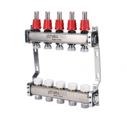 Коллекторный блок Valtec VTc.584.EMNX.0604 1&quot;, 4 x 3/4&quot; евроконус