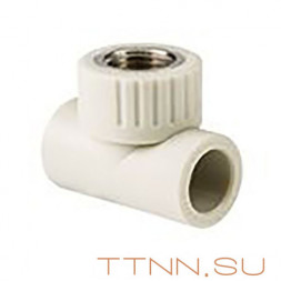 Тройник РосТурПласт PN25 комбинированный, внутр. резьба 32х3/4&quot; арт.10991