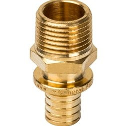 Переходник аксиальный с наружной резьбой STOUT 16х1/2 SFA-0001-001612