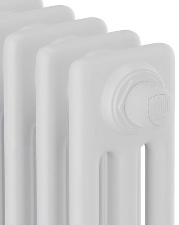 Стальной трубчатый радиатор 3-колончатый Royal Thermo Insignia VC3050 - 30 секц. RAL9016, нижнее 1/2