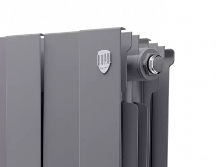 Биметаллический радиатор отопления Royal Thermo PianoForte 300 8 секций Silver Satin