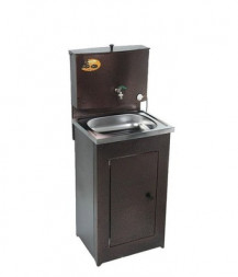 Электрический накопительный водонагреватель Вихрь ЛЮКС с подогревом/нержавеющая мойка/цвет медь