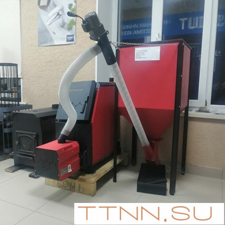 Котел Rommer 21 кВт с пеллетной горелкой и бункером на 200л