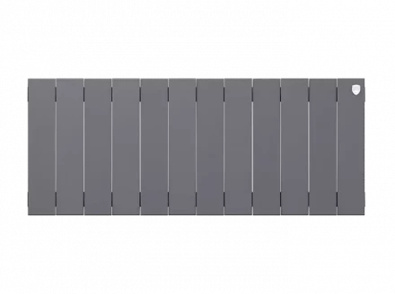 Биметаллический радиатор отопления Royal Thermo PianoForte 300 12 секций Silver Satin