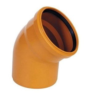 Отвод канализационный наружный Политэк 160 угол 45