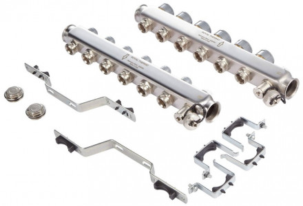 Для отопления Royal Thermo 1&quot; ВР-3/4&quot; НР, 12 выходов, нерж. (RTE 51.112)