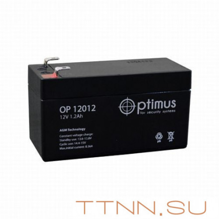Аккумулятор Optimus OP12012 1,2A/h