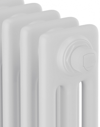 Стальной трубчатый радиатор 3-колончатый Royal Thermo Insignia VC3180 - 12 секц. RAL9016, нижнее 1/2