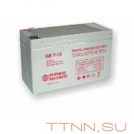 Аккумулятор резервного питания 7A/h GS-7-12