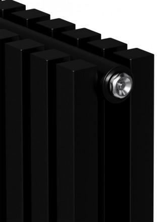 Стальной трубчатый радиатор 2-колончатый Royal Thermo Shift Q30 C2180 - 12 секц. RAL9005m, боковое 1/2