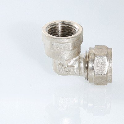 Фитинг обжимной угольник 90° VALTEC VTm.352.N.002605 26x3/4 с переходом на внутреннюю резьбу