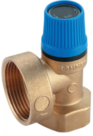Предохранительный клапан Rommer 8 бар 3/4&quot;x1&quot; (RVS-0003-008020)