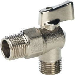 Кран шаровой угловой для стиральных машин STOUT 1/2х1/2&quot;