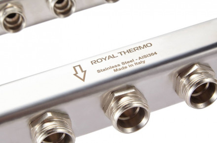 Для отопления Royal Thermo 1&quot; ВР-3/4&quot; НР, 4 выхода, нерж. (RTE 51.104)