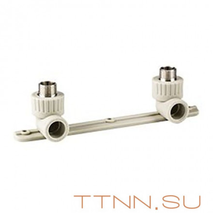 Угольник РосТурПласт PN25 комб. с креплением двойной (под смеситель) наружная резьба 25х1/2&quot; арт.11058