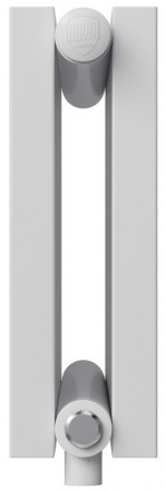 Стальной трубчатый радиатор 2-колончатый Royal Thermo Shift Q30 VC2030 - 20 секц. RAL9016, нижнее 1/2