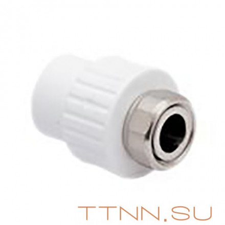 Муфта РосТурПласт с накидной гайкой на метал. штуцере, внутр. резьба 20х1/2&quot; арт.10696