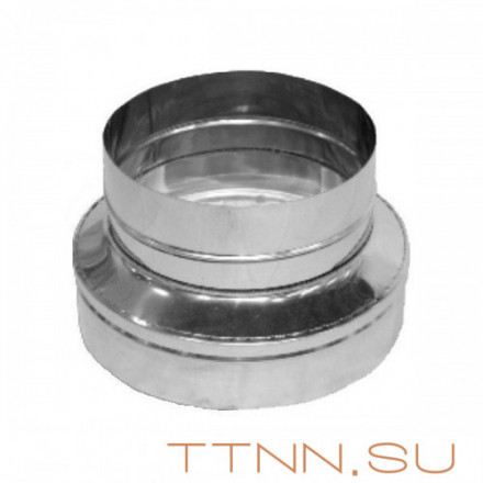 Переход с однок. на двухконт. Нерж (1мм) диаметр 115х200