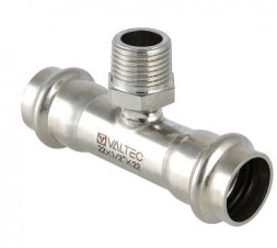 Тройник из нержавеющей стали с наружной резьбой Valtec 22х1/2&quot; VTi.933.I.220422