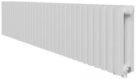 Стальной трубчатый радиатор 2-колончатый Royal Thermo Shift Q30 VC2030 - 26 секц. RAL9016, нижнее 1/2
