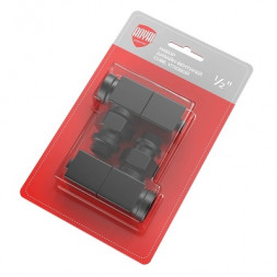 Набор вентелей Royal Thermo CUBE, УГЛОВОЙ, (2 шт) черный