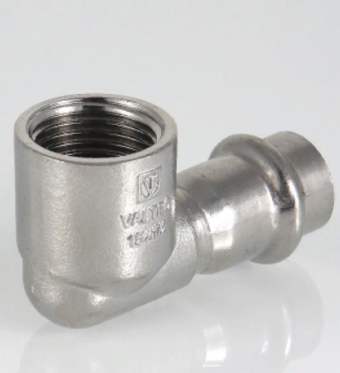 Угольник из нержавеющей стали 90 градусов Valtec 22х1/2