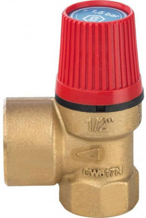 Клапан предохранительный 15 x 1/2&quot; STOUT SVS-0001-001515