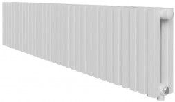 Стальной трубчатый радиатор 2-колончатый Royal Thermo Shift Q30 VC2030 - 38 секц. RAL9016, нижнее 1/2