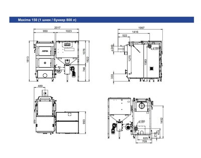 Твердотопливный котел Zota &quot;MAXIMA&quot; -150кВт