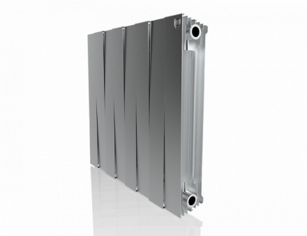Биметаллический радиатор Royal Thermo Pianoforte 500 VD 8 секц. Silver Satin