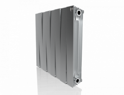 Биметаллический радиатор Royal Thermo Pianoforte 500 VD 8 секц. Silver Satin
