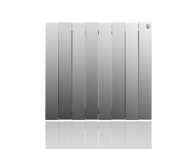 Биметаллический радиатор Royal Thermo Pianoforte 500 VD 8 секц. Silver Satin