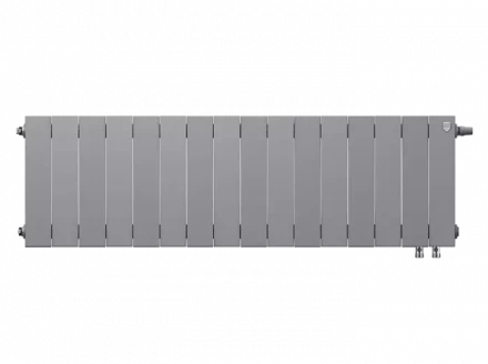 Биметаллический радиатор отопления Royal Thermo PianoForte 300 16 секций Silver Satin VDR
