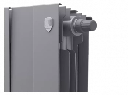 Биметаллический радиатор отопления Royal Thermo PianoForte 300 16 секций Silver Satin VDR