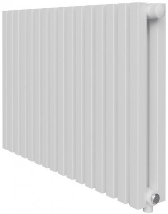 Стальной трубчатый радиатор 2-колончатый Royal Thermo Shift Q30 VC2050 - 12 секц. RAL9016, нижнее 1/2