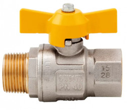 Кран шаровой муфта/резьба Itap 3/4&quot; для газа полнопроходной (бабочка) ART 069 &quot;London&quot;