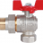Кран шаровой ROMMER с накидной гайкой угловой 3/4&quot; RBV-0006-0610220 FM