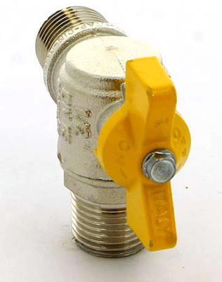 Кран шаровый Itap 1/2&quot; угловой для газа (бабочка) (ART 060)