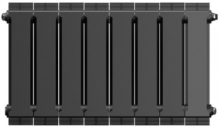 Биметаллический радиатор Royal Thermo PianoForte 300 Noir Sable - 8 секц.