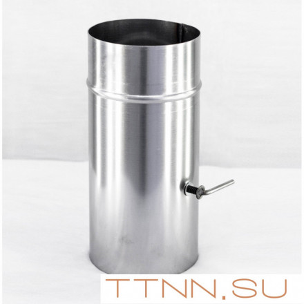 Шибер-задвижка дымохода нержавеющая сталь D- 400