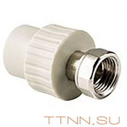 Муфта РосТурПласт с накидной гайкой на метал. штуцере, внутр. резьба 25х3/4&quot; арт.15825