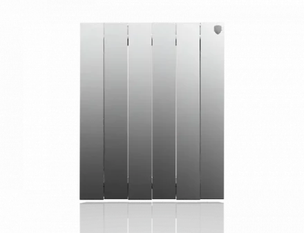 Биметаллический радиатор отопления Royal Thermo PianoForte 500 VD 6 секций Silver Satin