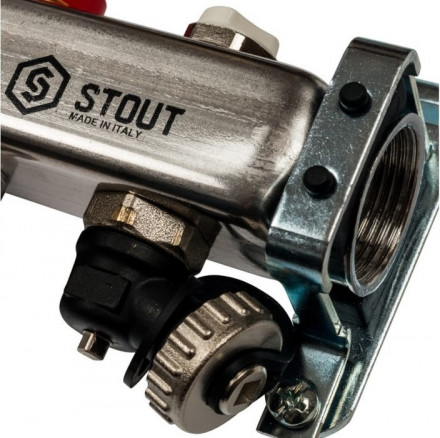 Коллектор с запорными клапанами STOUT SMS-0927-000002