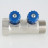 Коллектор с регулировочными вентилями Valtec 1*4*3/4 VT.560.NE