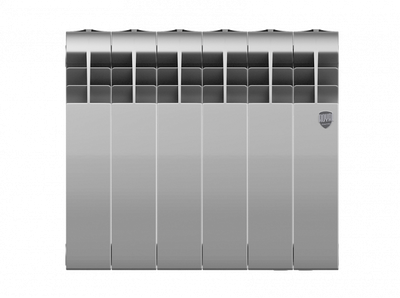 Биметаллический радиатор Royal Thermo Biliner 350 Silver Satin 6 секц.