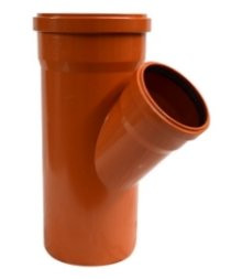 Тройник канализационный наружный Политэк 160 угол 45