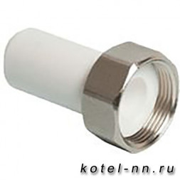 Штуцер РосТурПласт для присоединения счетчика воды под пломбу 20х3/4&quot; арт.10852