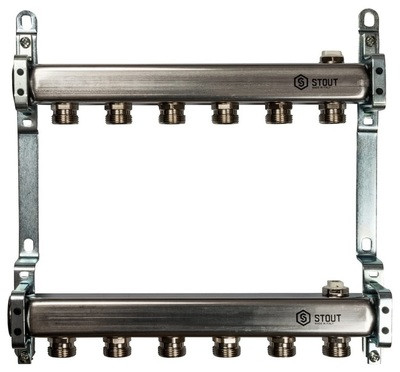 Коллектор для радиаторной разводки STOUT SMS 0923 000006