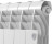 Биметаллический радиатор Royal Thermo Biliner 350 VD 8 секц. Bianco Traffico
